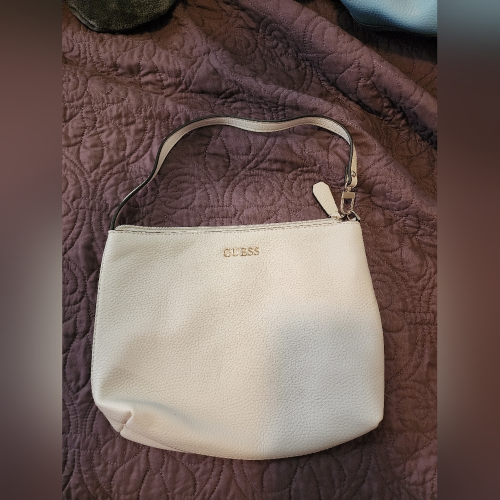 Guess White Purse